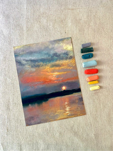 Sunset Over the Lake