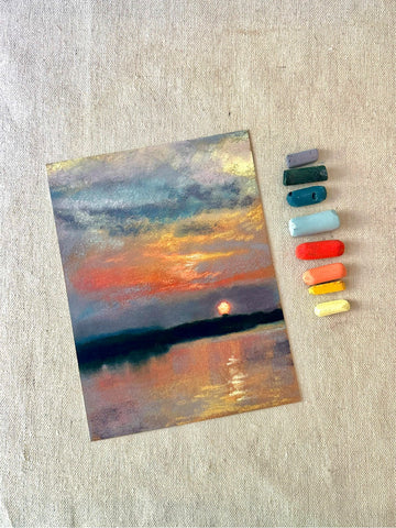 Sunset Over the Lake