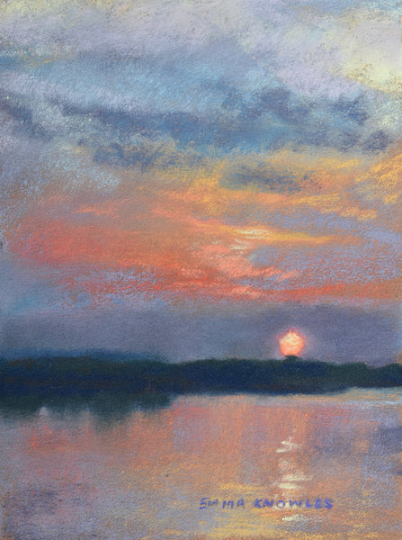 Sunset Over the Lake